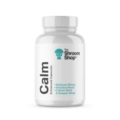 The Shroom Shop Enhanced Capsules 750mg 90caps -Vaping Supply Store Calm Enhanced Supplement Capsules 1