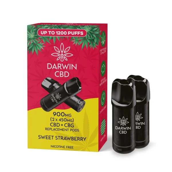 Darwin CBD Replacement Pods The Big One 900mg(2x450mg) 12 Darwin CBD Replacement Pods The Big One 900mg(2x450mg) - Image 10
