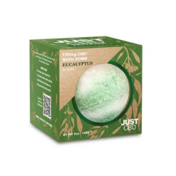 Just CBD Bath Bomb 150mg 142g -Vaping Supply Store Eucalybtus