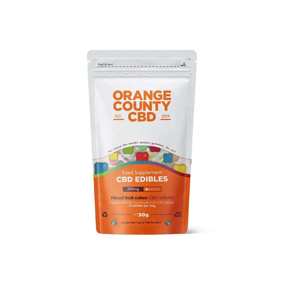 Orange County CBD Gummy Cubes 3 Orange County CBD Gummy Cubes