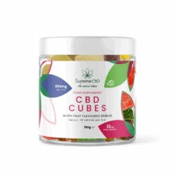 Supreme CBD Gummy Cubes -Vaping Supply Store Supreme CBD Edibles Small Tubs Cubes 800mg