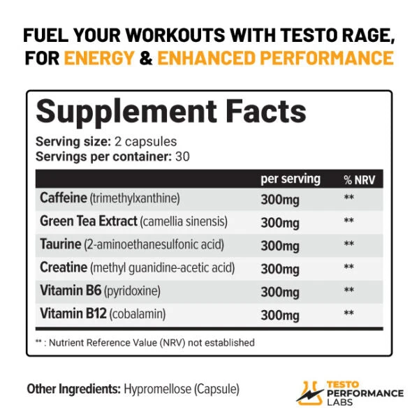 Testo Performance Labs Capsules High Strength 60pcs 10 Testo Performance Labs Capsules High Strength 60pcs - Image 8