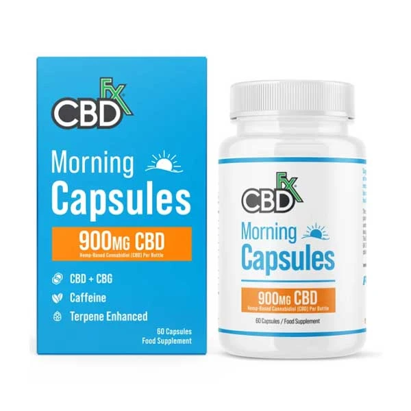 CBD +FX Morning Capsules 900mg CBD 60 Capsules