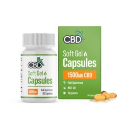CBD +FX Hemp Soft Gel Capsules 1500mg 60pcs