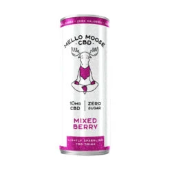 Mello Moose CBD Lightly Sparkling CBD Drink 10mg 250ml -Vaping Supply Store mellow moose cbd drink mixed berry