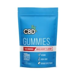 CBD +FX Hemp Gummies The Original Mixed Berry Flavour 200mg 8 Gummies