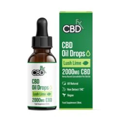 CBD +FX Oil Drops 2000mg 30ml -Vaping Supply Store products cbdfx uk photo render flavoured tinctures lush lime 2000mg apr 26 2022