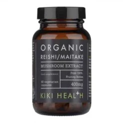 KIKI HEALTH Organic Mushroom Extract 60 Vegetarian Capsules -Vaping Supply Store reishi maitake 1 700x700 1