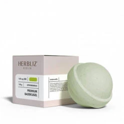 Herbliz Berlin CBD Premium Bath Bomb 150mg 150g -Vaping Supply Store zitron